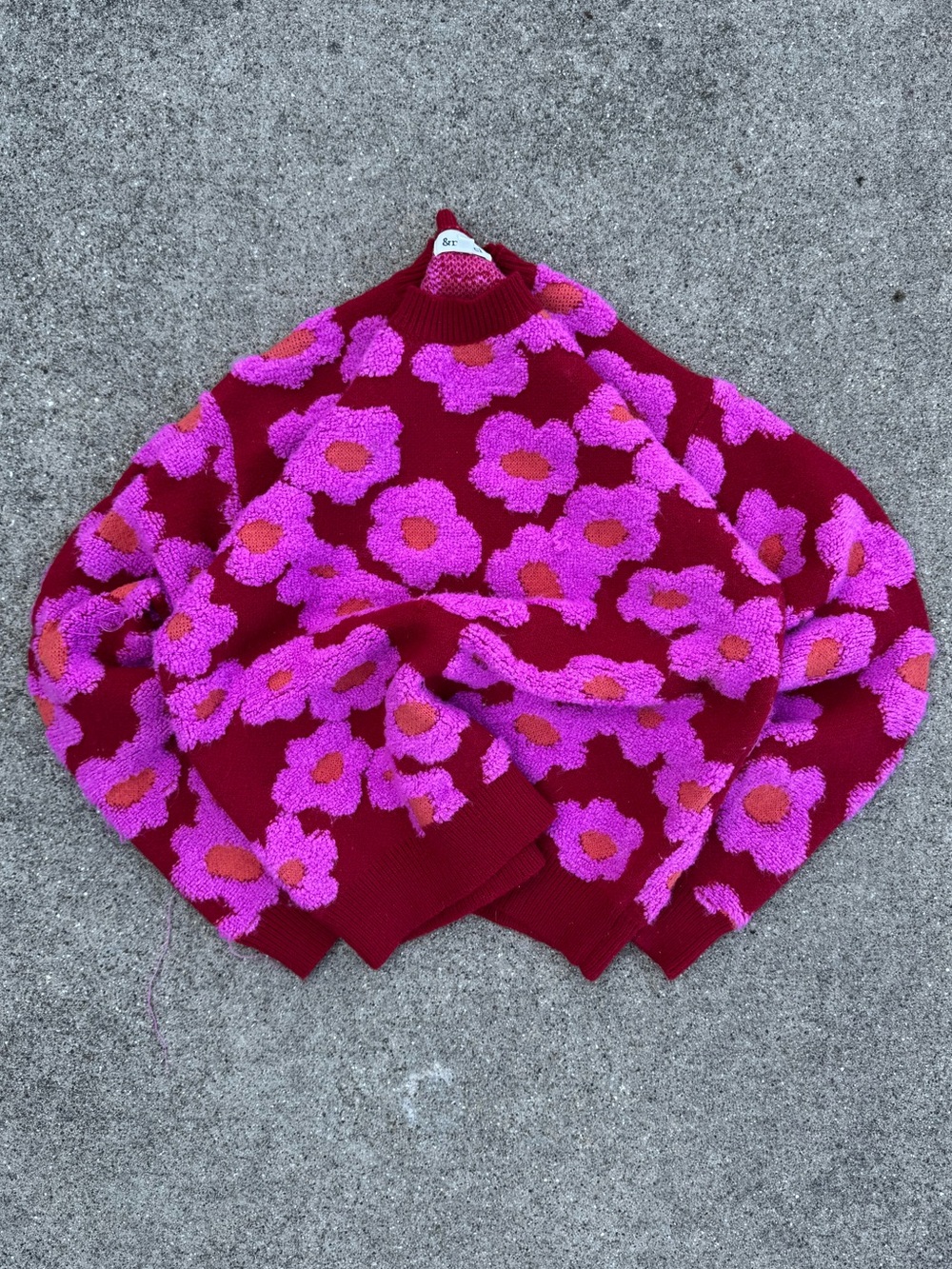 Floral Knit Sweater